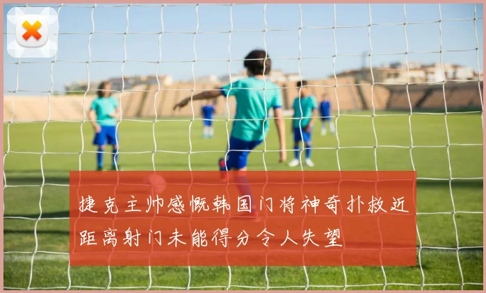 捷克主帅感慨韩国门将神奇扑救近距离射门未能得分令人失望